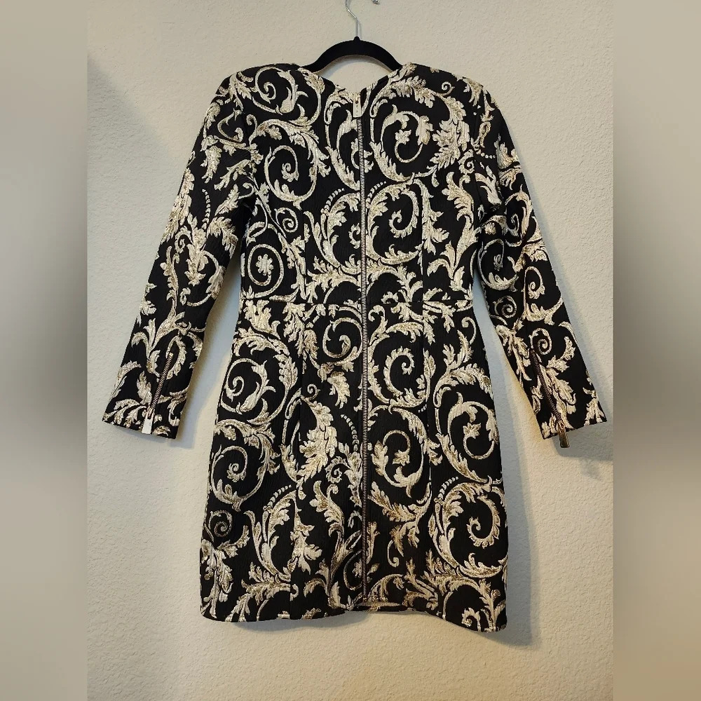 Anine Bing Brocade Foil Mini Dress - Picture 7 of 13